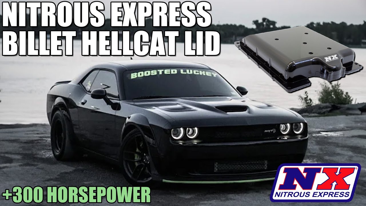 This is the BEST way to put NITROUS on your Hellcat!! Nitrous Express Billet Hellcat Lid System