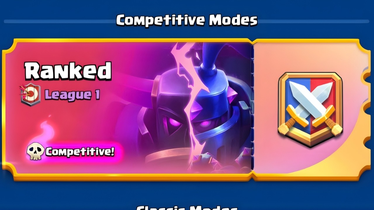 I Finally Unlocked ranked mode in Clash Royale...
