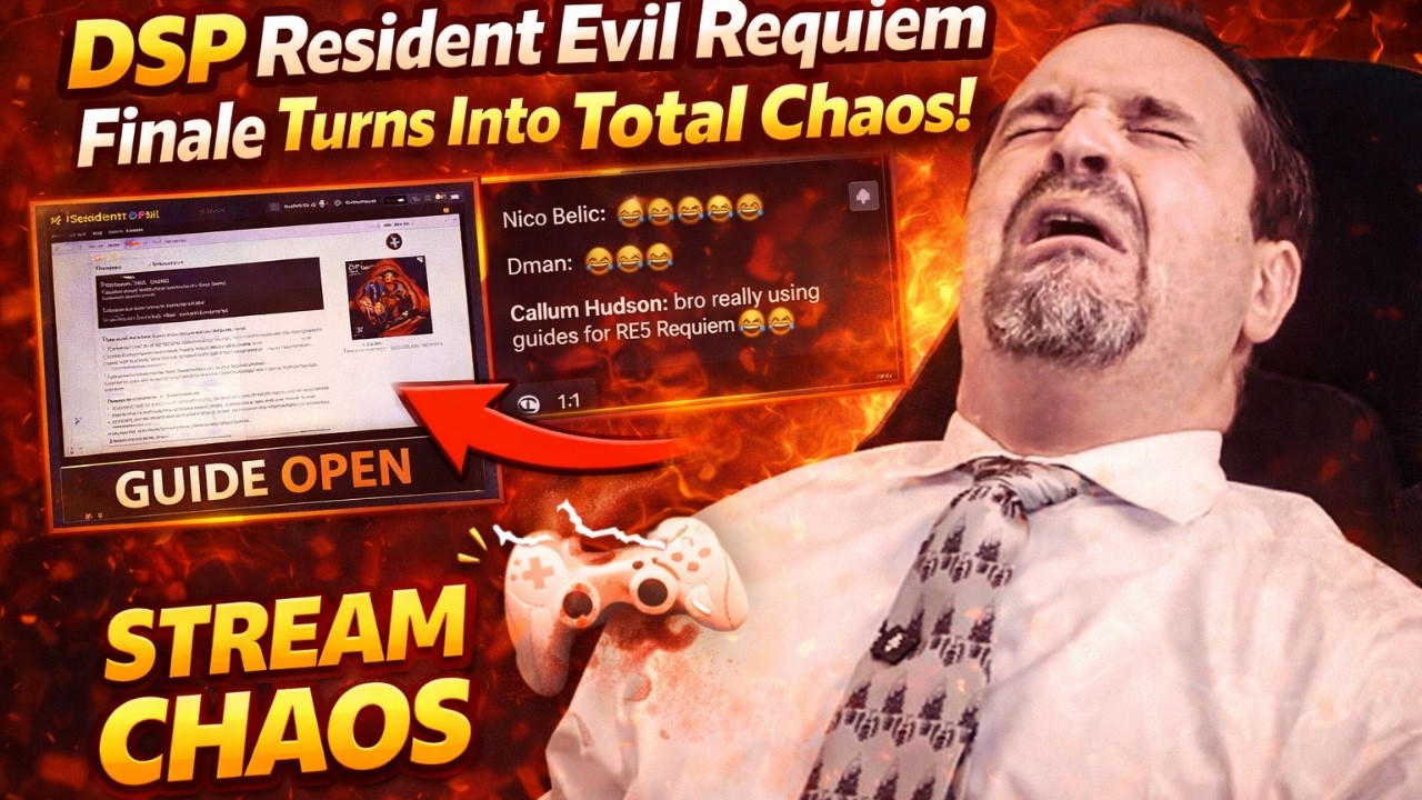 DSP Gets Exposed For Using Guides During RE Requiem Finale He's Poor He Doesn't Own A Iron!!