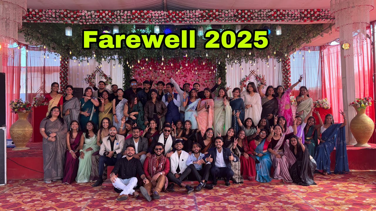 Farewell party 2025 🌼✨Bundelkhand university