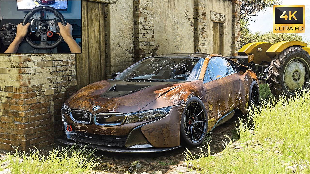 Rebuilding Bmw I8 2015 (778HP) - Forza Horizon 5 - Logitech G29 Stering Wheel Gameplay