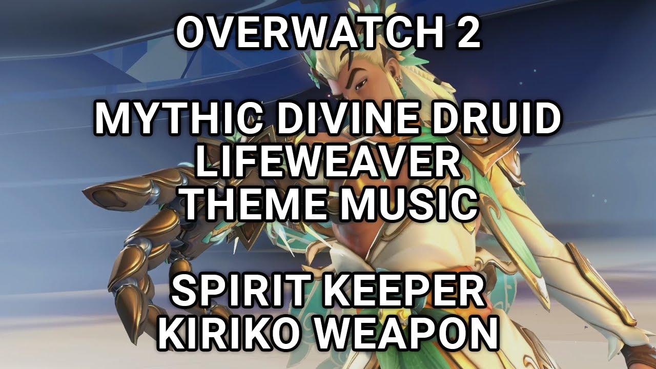 Overwatch 2 Season 19 - Mythic Lifeweaver Theme Music & Mythic Kiriko Weapon Title Screen OW2