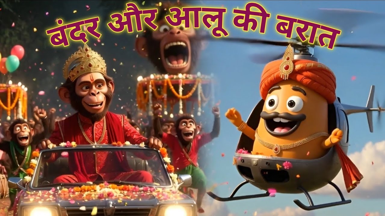 कौआ कांव-कांव, बंदर की शाही बारात और आलू की मस्ती | सुपर हिट बच्चों के गीत kids rhyme hindi 