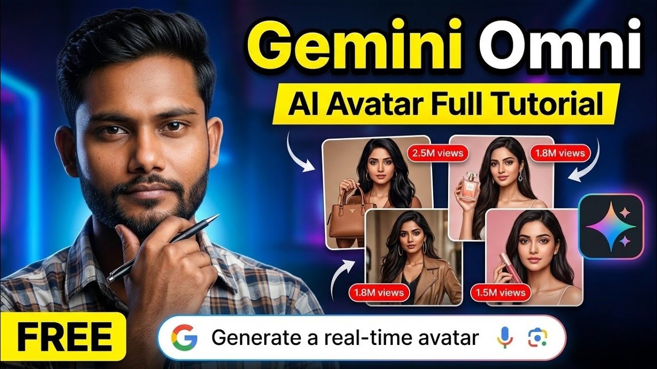 How to use Google OMNI 🤯 VERY EASY 🔥| Free AI Video Kaise Banaye | Gemini Avatar