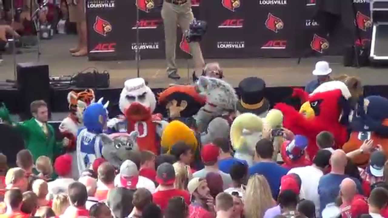 ACC Mascots Introduction at 4th Street Live!  7-1-2014