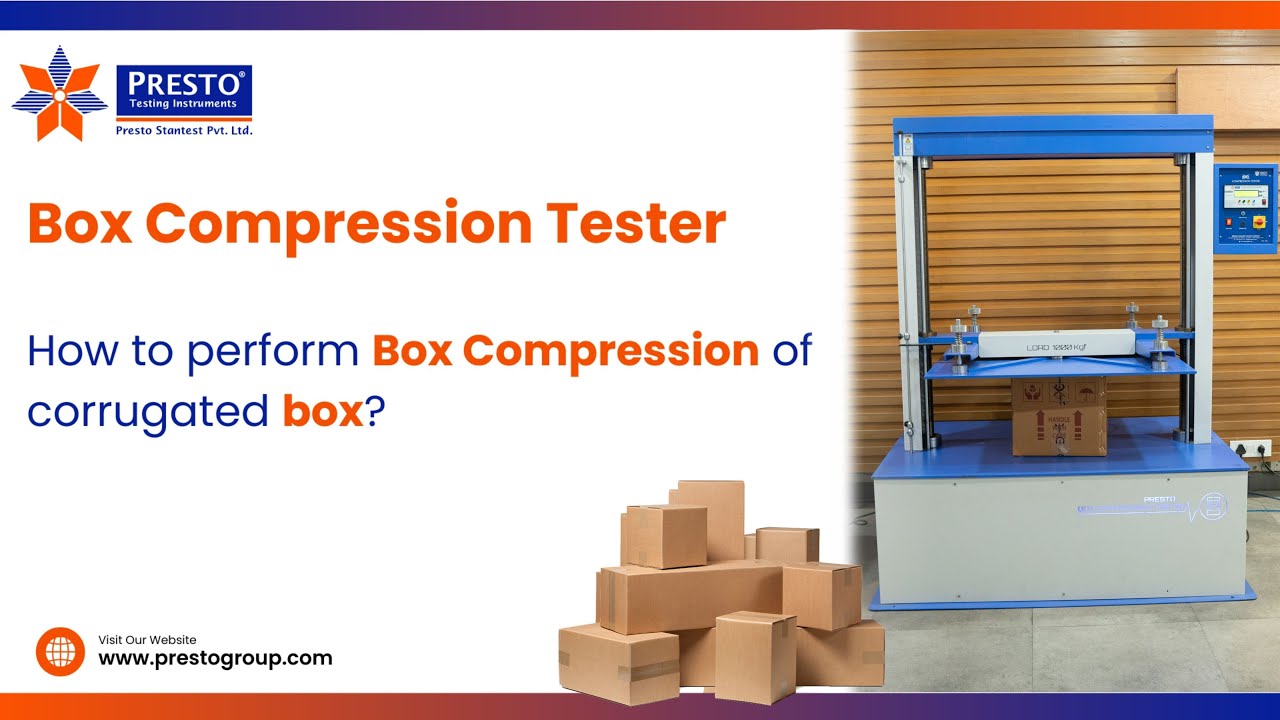 How to Check Box Compression Strength || Box Compression Strength Tester || Carton Box Strength Test