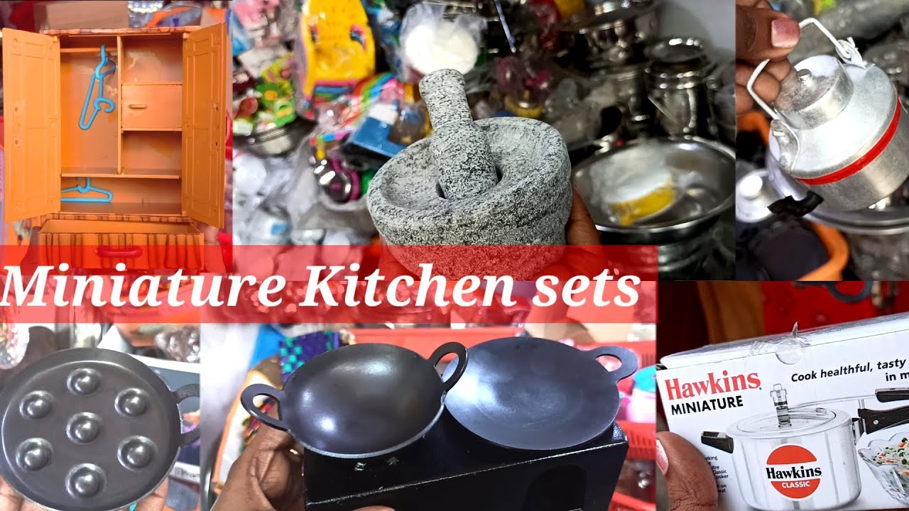 Miniature kitchen sets @ Mylapore/starts ₹ 5 onwards/Miniature sets in Brass/Steel/Cast Iron.