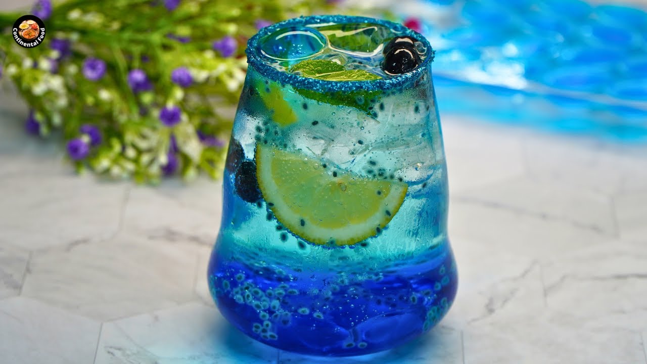 💙 Blue Lagoon Mocktail | Refreshing Summer Drink Recipe | No Alcohol | Continental Food 🍹✨