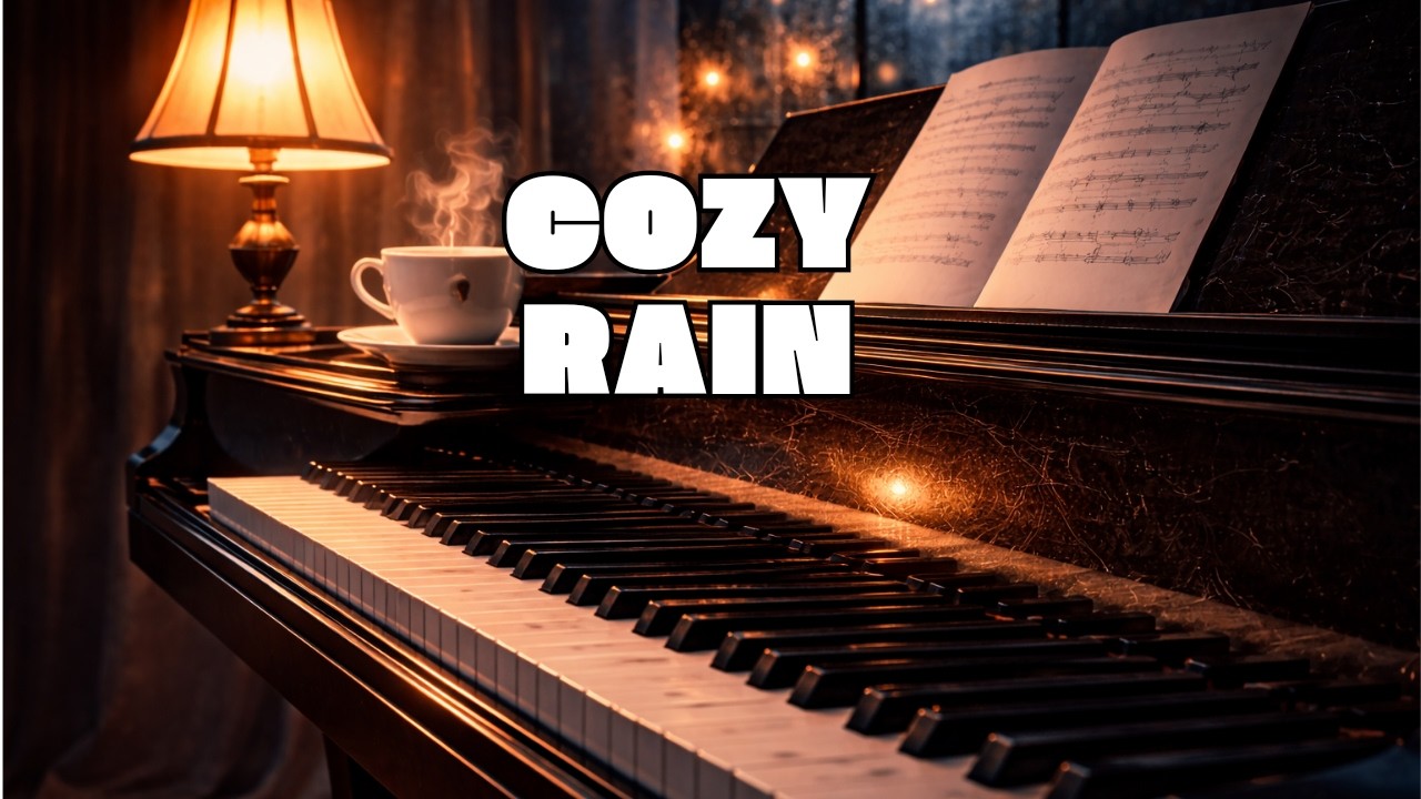 Cozy Rain Piano – Calm Relaxing Music for Study, Focus & Sleep