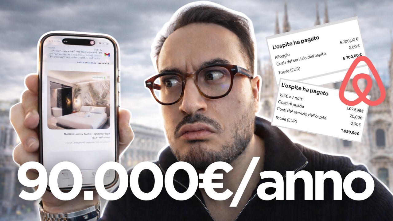 Dormo in un appartamento che fa 90.000€ L'ANNO SU AIRBNB a Milano | PRIMO VLOG
