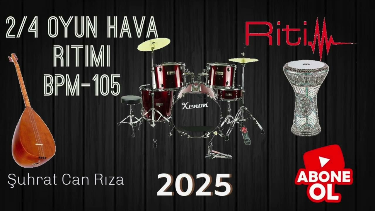 2\4 Ritim [ Sazınla Eşlik Et ] Perkusyon zil kaşık BPM - 105
