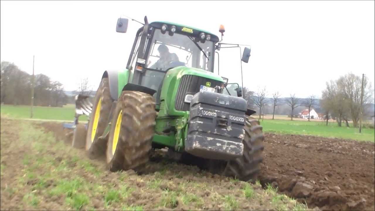 John Deere 6920 pflügt 2013 Sound