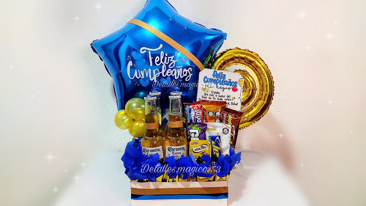 C&oacute;mo hacer un detalle de CUMPLEA&Ntilde;OS 🎂 con cervezas 🍻💙📌