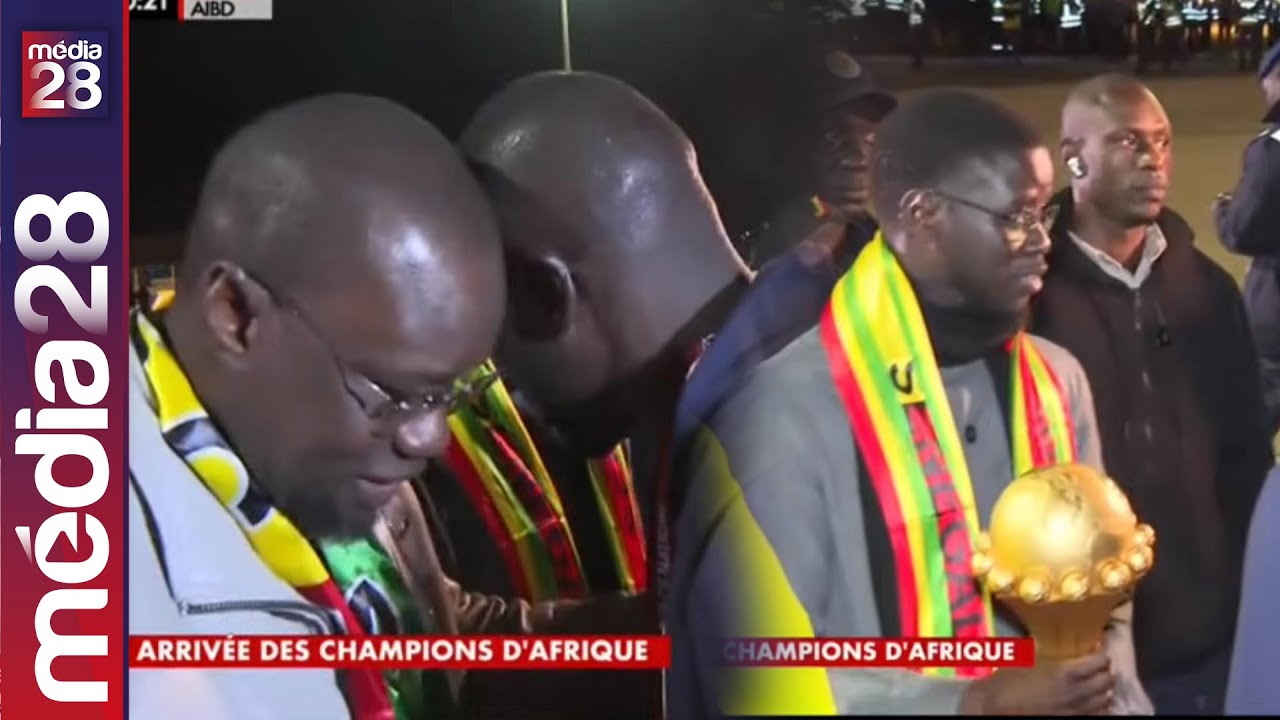 La descente d'avion des héros de Rabat : Les lions accueillis par le PR Diomaye et PM SONKO