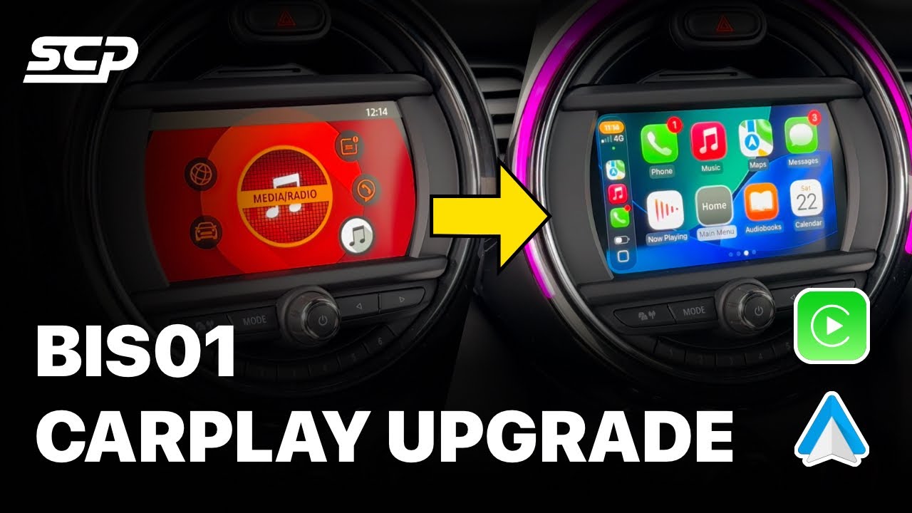 Руководство по установке модуля Apple CarPlay и Android Auto для MINI F-Series BIS01