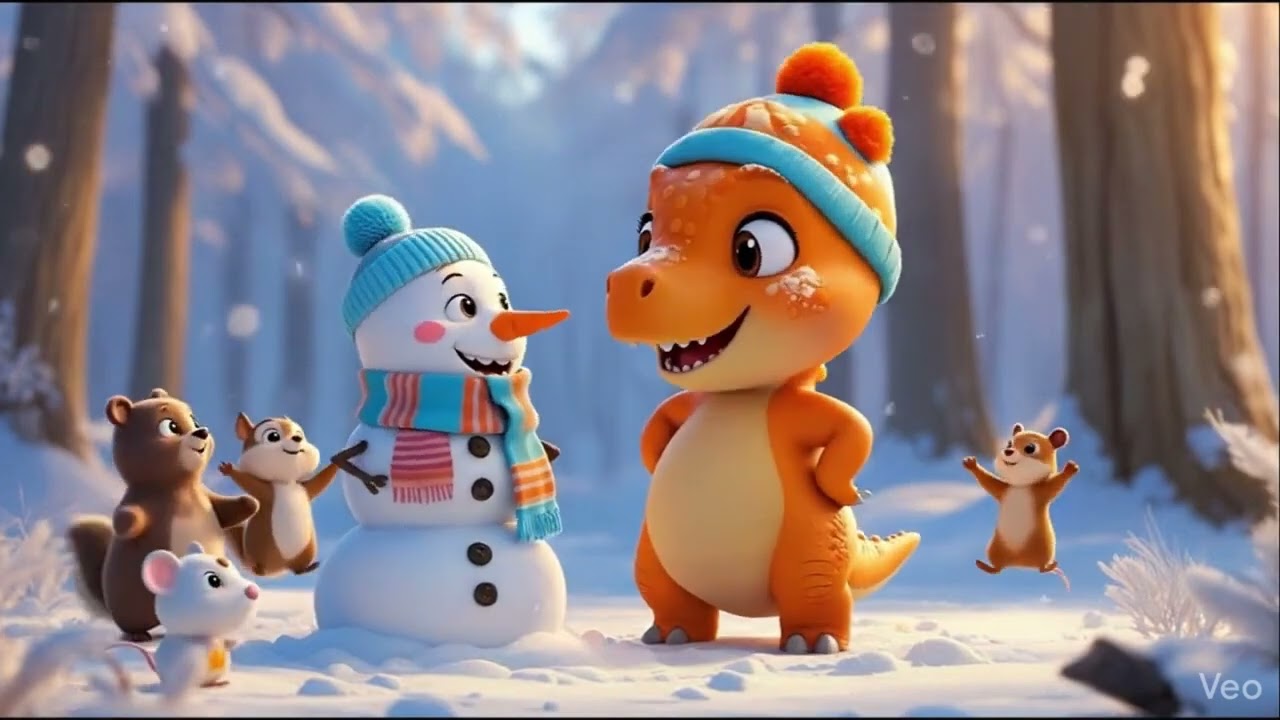 Dinossauro na Neve ❄️🦖 Canção Infantil