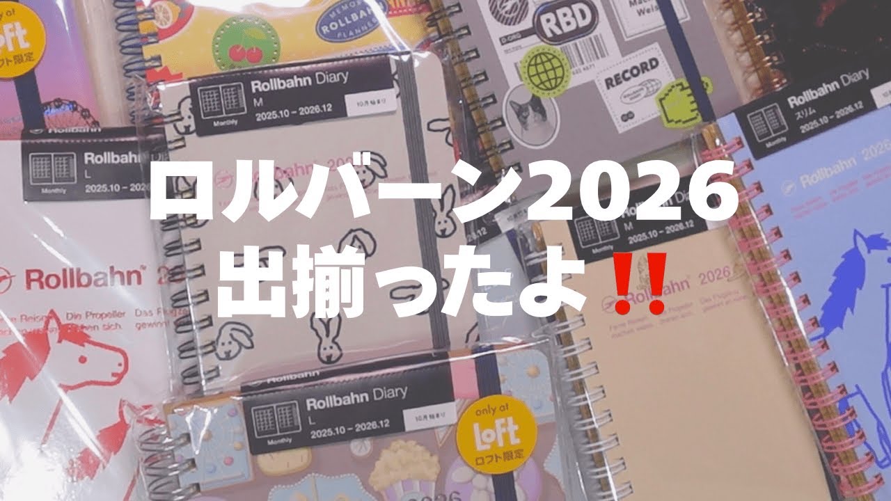 【購入品】ロルバーンダイアリー揃ったよ‼️ロフト限定も！可愛いが詰まった購入品