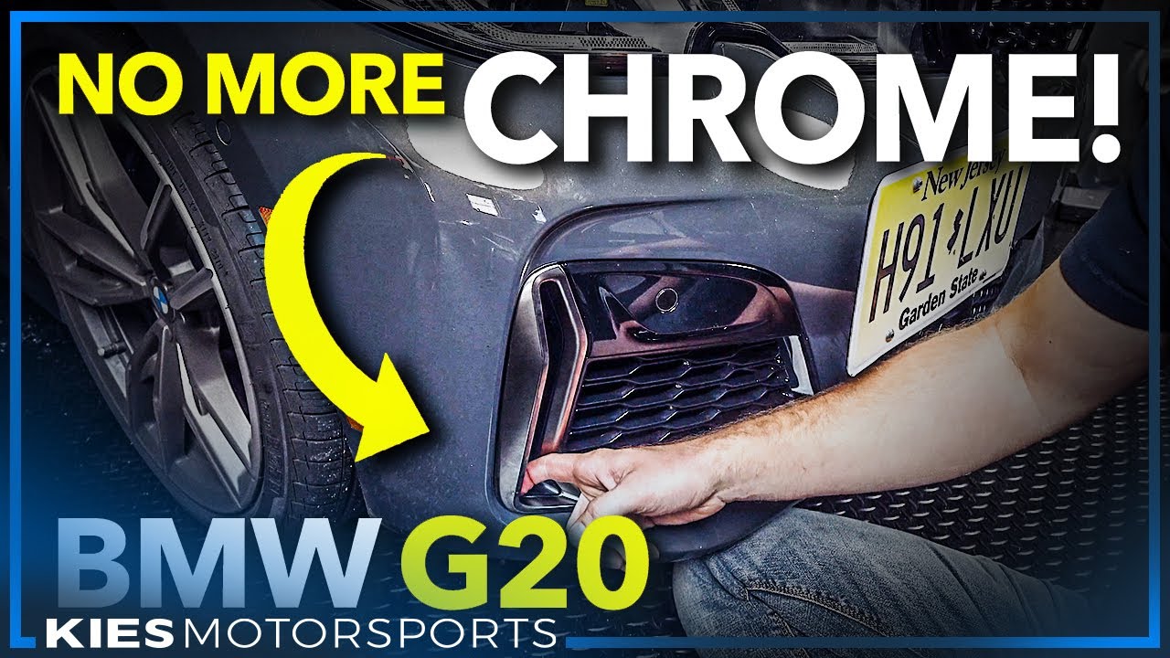 How to Install BMW G20 Front Bumper Trim (BMW M Sport High Gloss Black Front Trim)