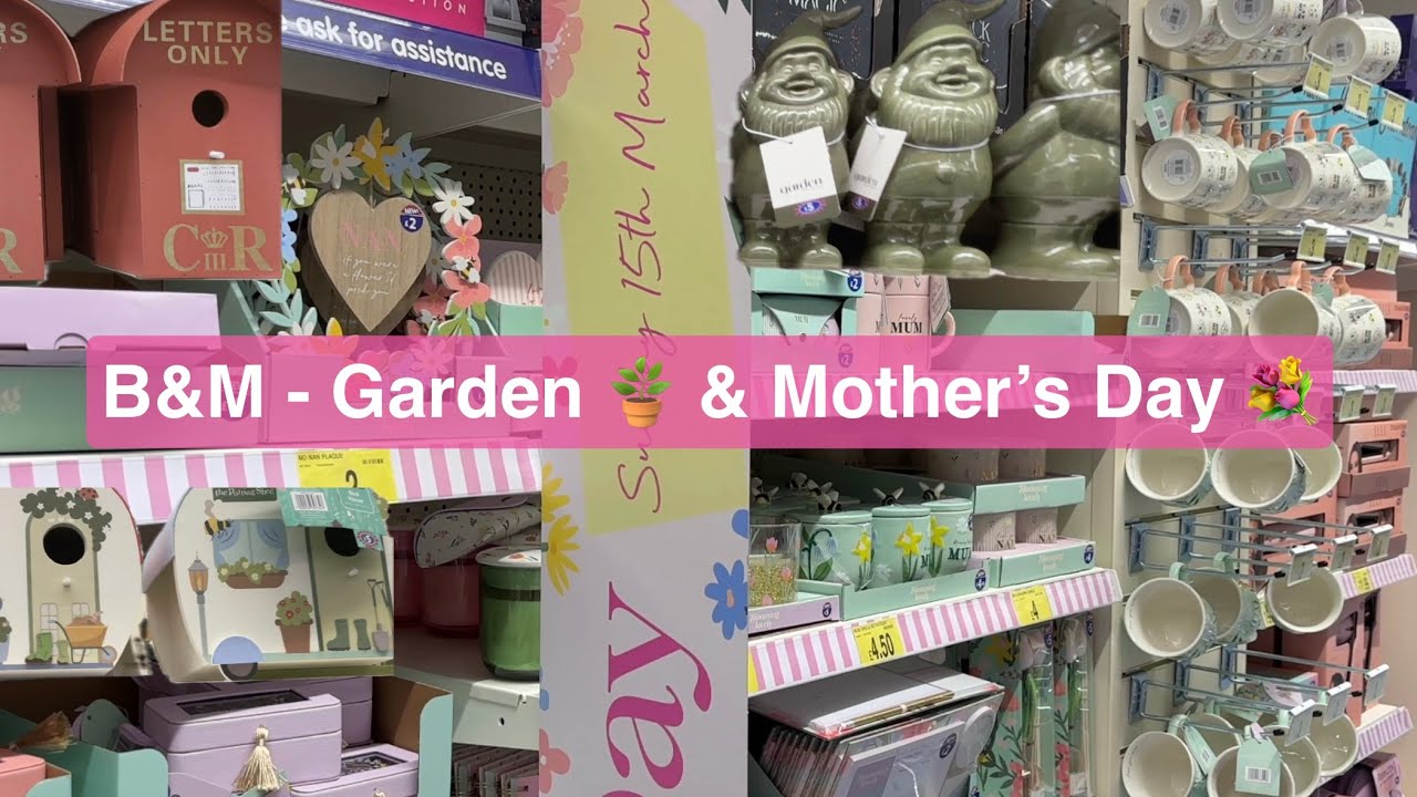 Shop with me at B&M - Garden 🪴 and Mother’s Day 💐