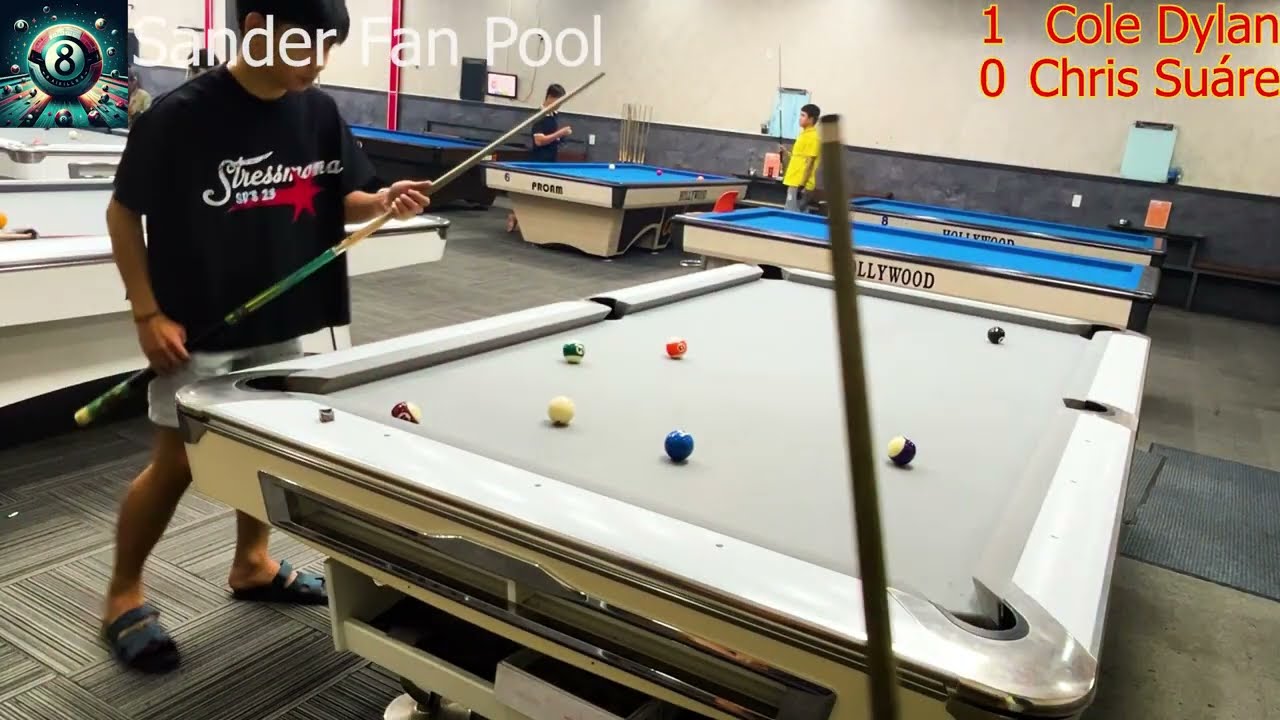 final Cole Dylan VS Chris Su&aacute;re Carrera a 3 Bola 8 Sander Fan Pool