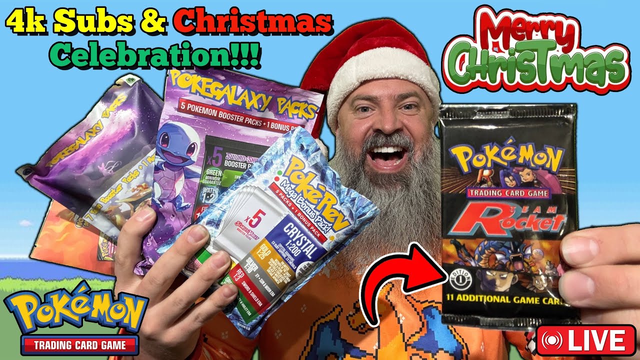Opening 1st Edition Vintage Pack to Celebrate Christmas and 4k Subs!!!