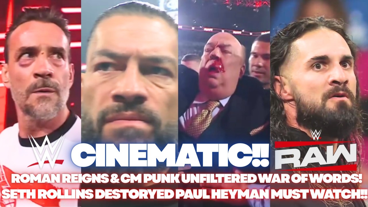 WWE ROMAN REIGNS & CM PUNK UNFILTERED WAR OF WORDS! SETH ROLLINS DESTORYED PAUL HEYMAN MUST WATCH!!