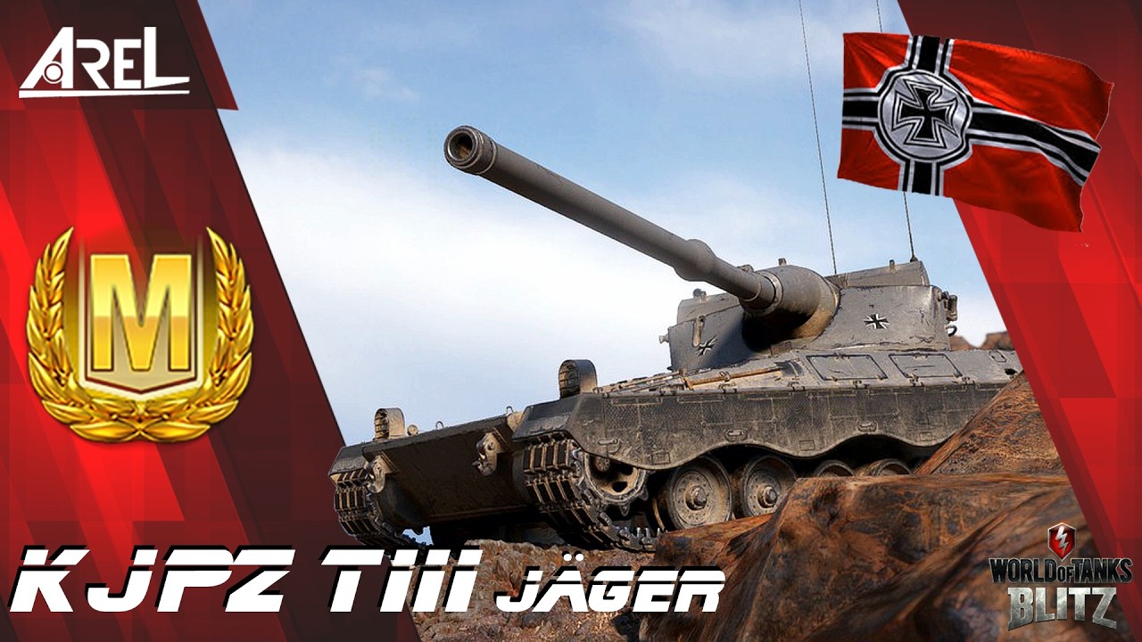 KJPZ TIII Jäger WoT Blitz | 5,6k Ace Mastery game