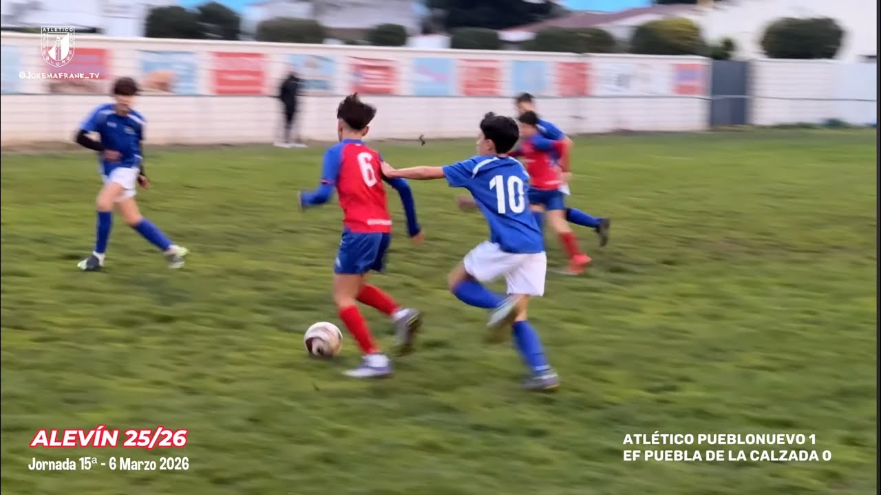 Resumen ALEVIN J15ª Atlético Pueblonuevo 1 - 0 EF Puebla de la Calzada (6/03/26) 