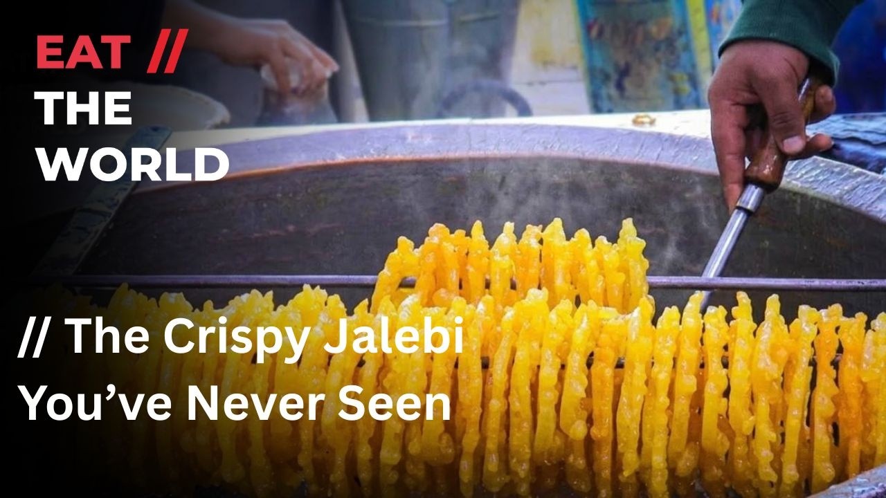 Golden Afghan Jelabi Fresh from the Frying Pan | EAT // THE WORLD