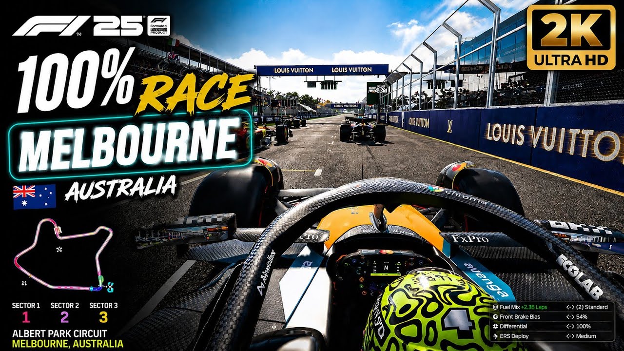 F1 25 | Lando Norris | Australian GP | P1 Victory | Championship Mindset | McLaren | 2K 60FPS