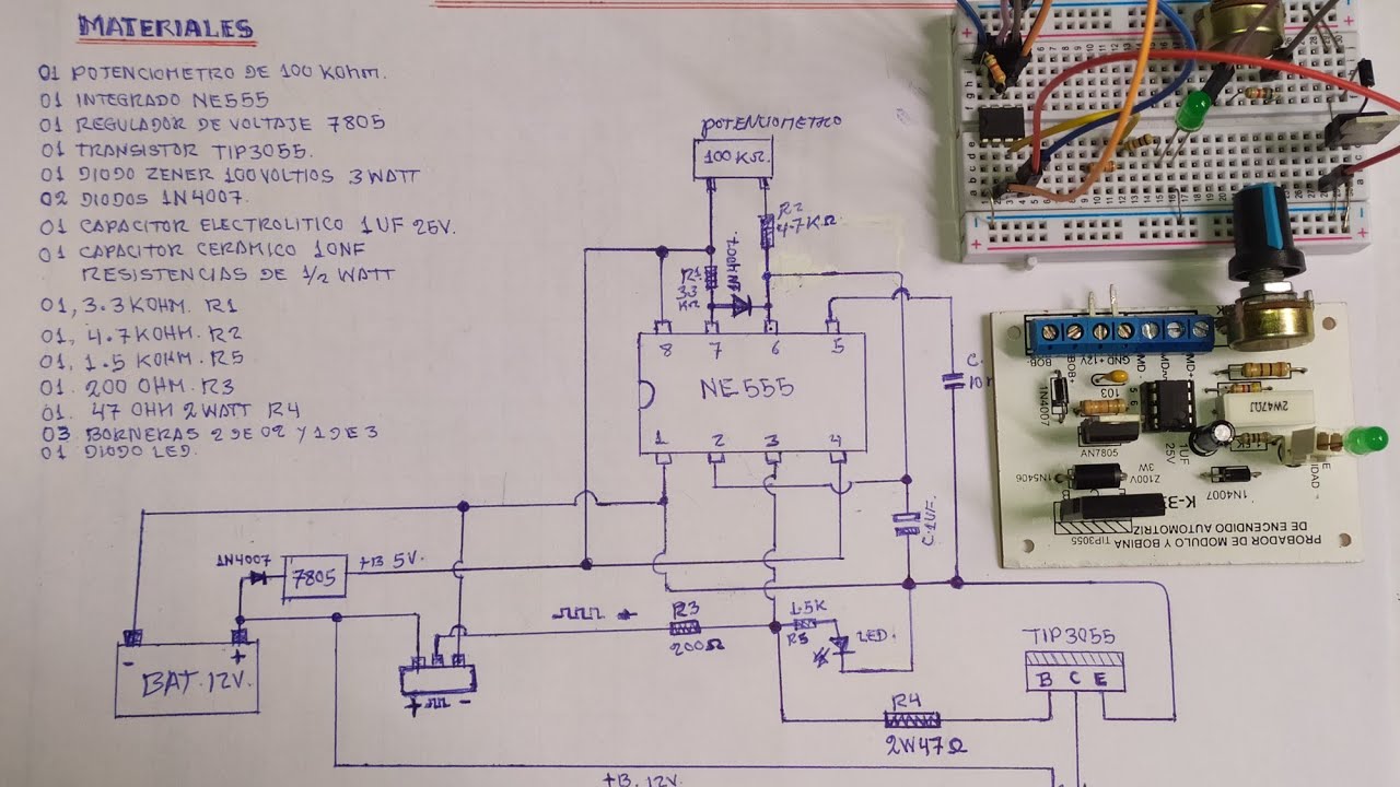 PROBADOR DE BOBINA DIAGRAMA ELÉCTRICO