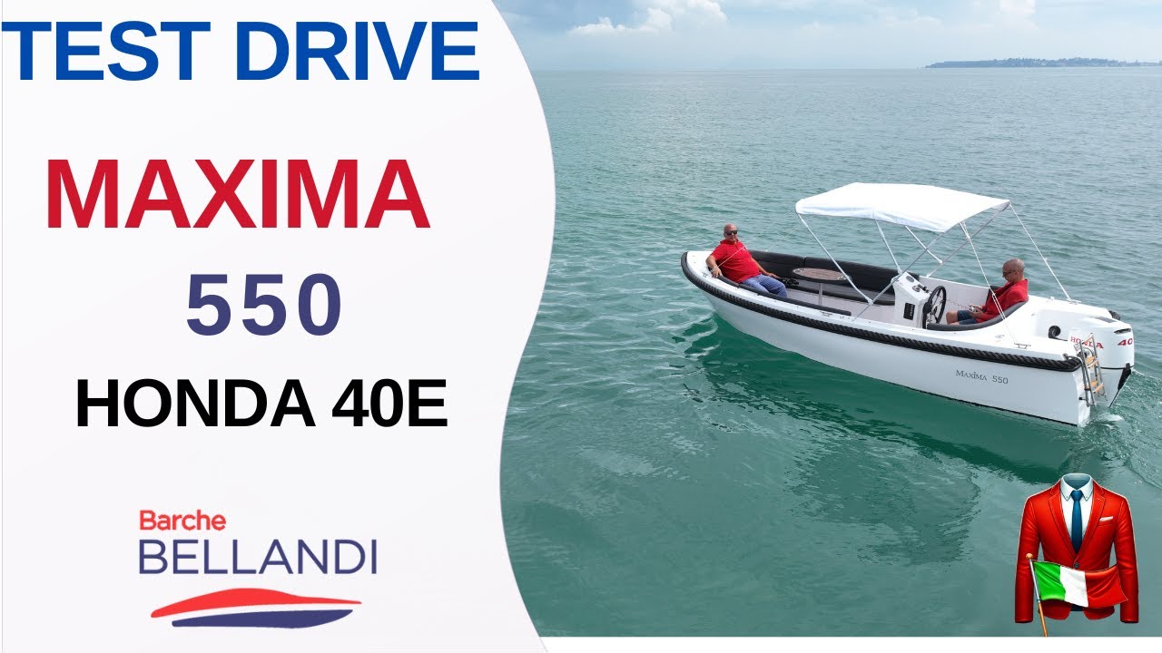 Maxima 550 con motore Honda 40E – Relax e prestazioni in mare