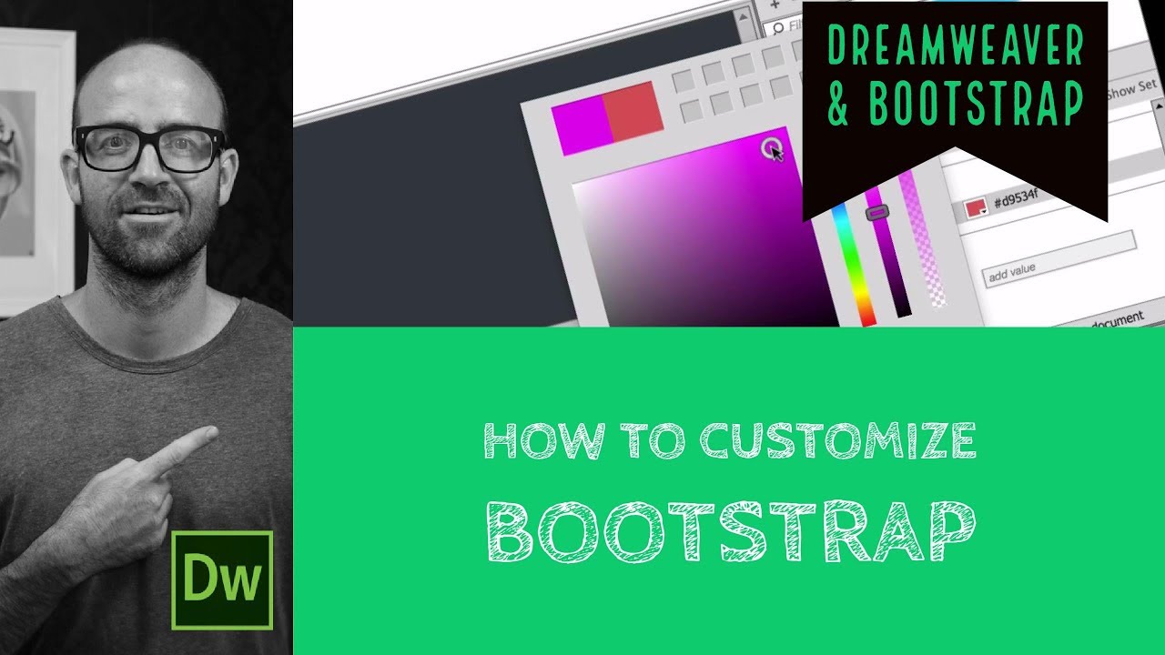 How to customize bootstrap - Dreamweaver Tutorial [11/54]