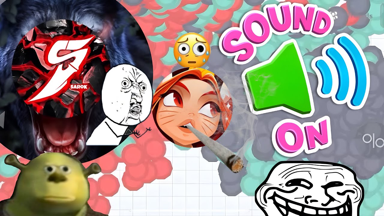 VOICE GAMEPLAY WITH SAROK ( AGARIO MOBILE ) 