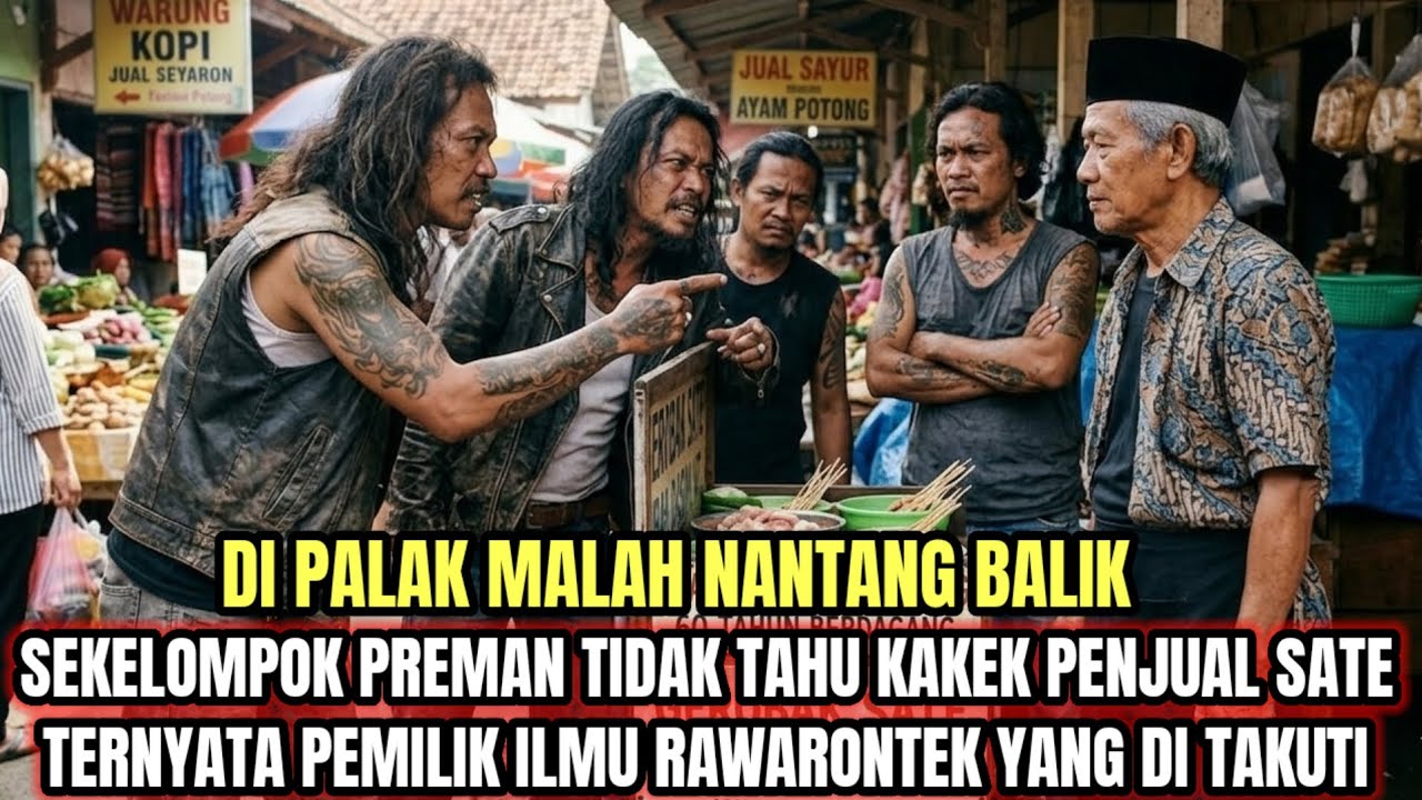 HEBOH🔴 PREMAN INI MENGIRA KAKEK INI PENJUAL SATE BIASA TERNYATA PEMILIK ILMU RAWARONTEK 