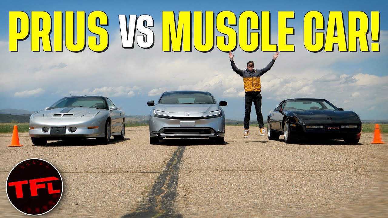I'm Selling My Corvette If The Prius Wins... Chevy Corvette vs Trans Am vs Toyota Prius Drag Race!