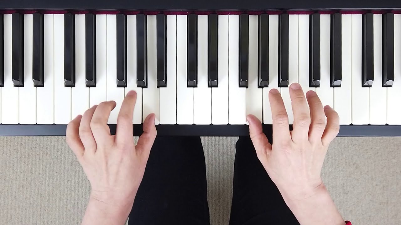 How to play D Minor Contrary Motion Scale on the Piano (Right & Left Hand - Correct Fingering)