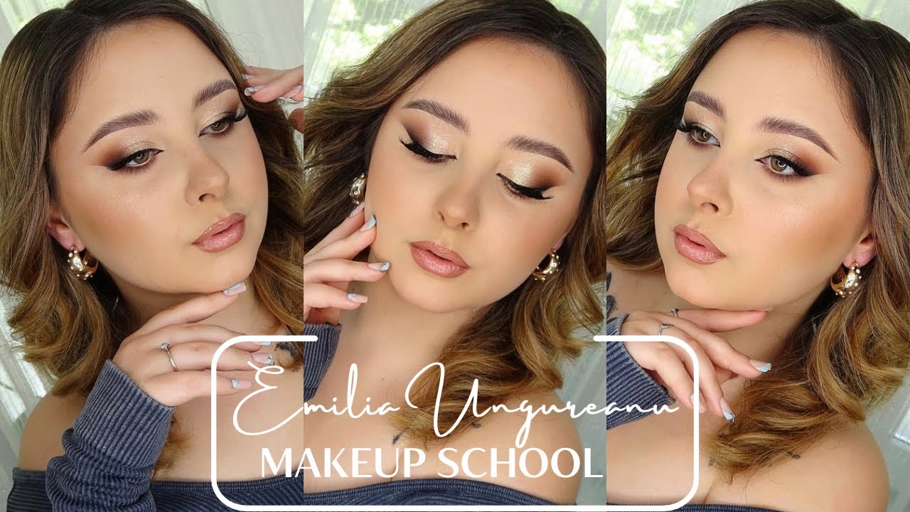 BROWN & GOLD EYE MAKEUP LOOK