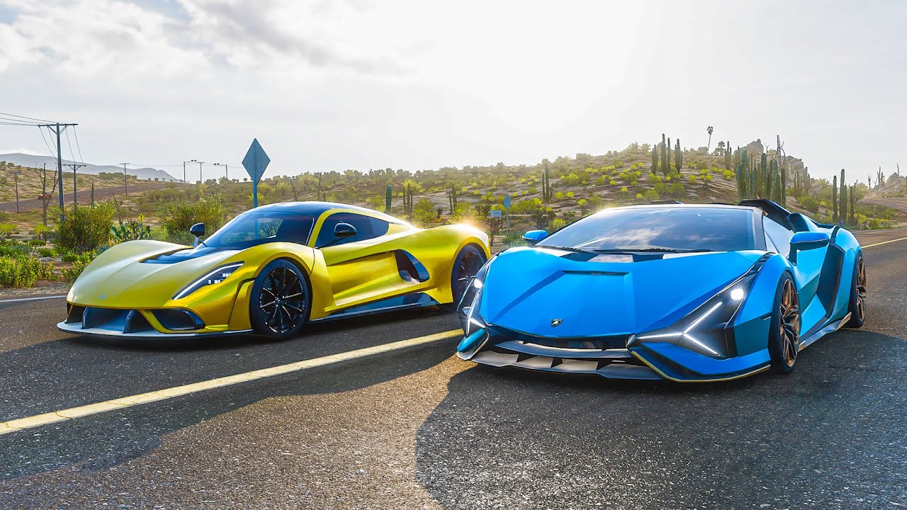 Lamborghini Sian (1500 hp/Twin Turbo) vs Hennessey Venom F5 | Forza Horizon 5