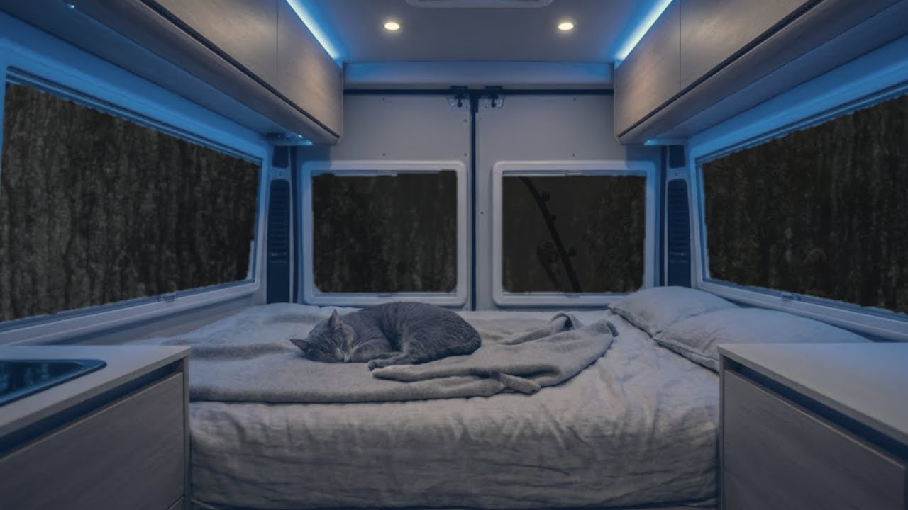 Cozy Van Life Rain Sounds 🌧️ Fall Asleep Fast Tonight