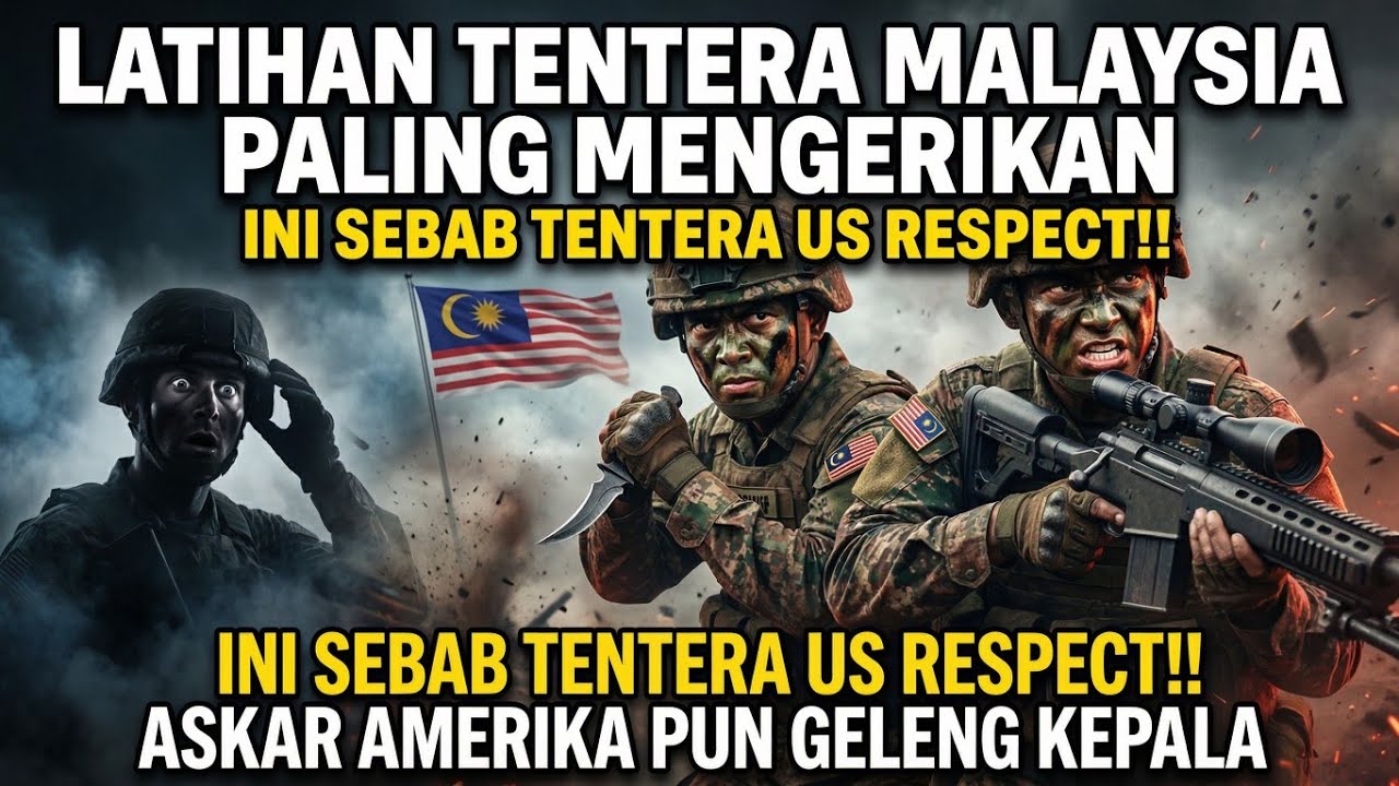 Latihan Tentera  Malaysia Yang Paling Mengerikan!! Inilah Sebab US Army Menghormati Tentera Kita. 