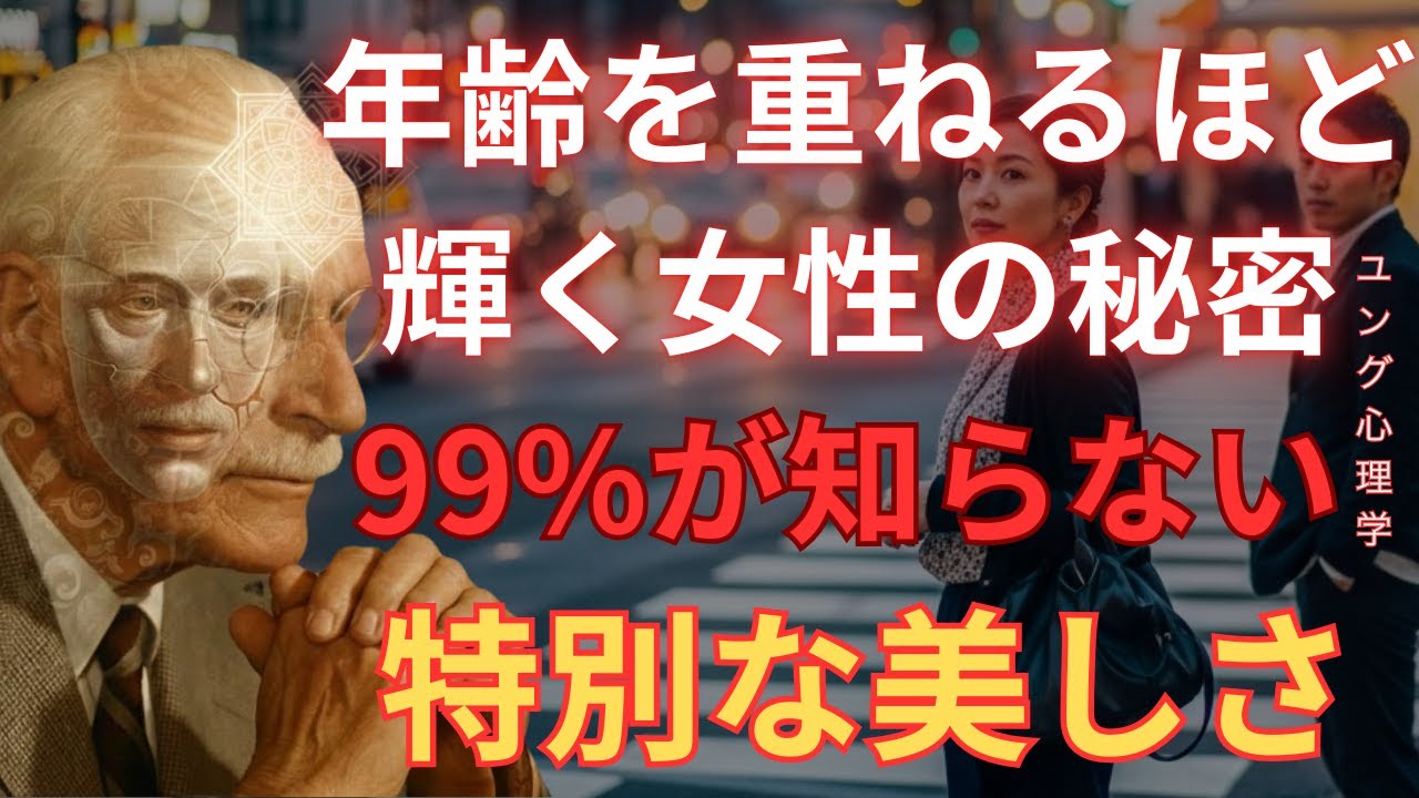 【衝撃】自分を磨く女性だけが放つ「特別な美しさ」｜年齢を重ねるほど輝く理由｜カール・ユング「ユング心理学」「無意識」「元型」「影」