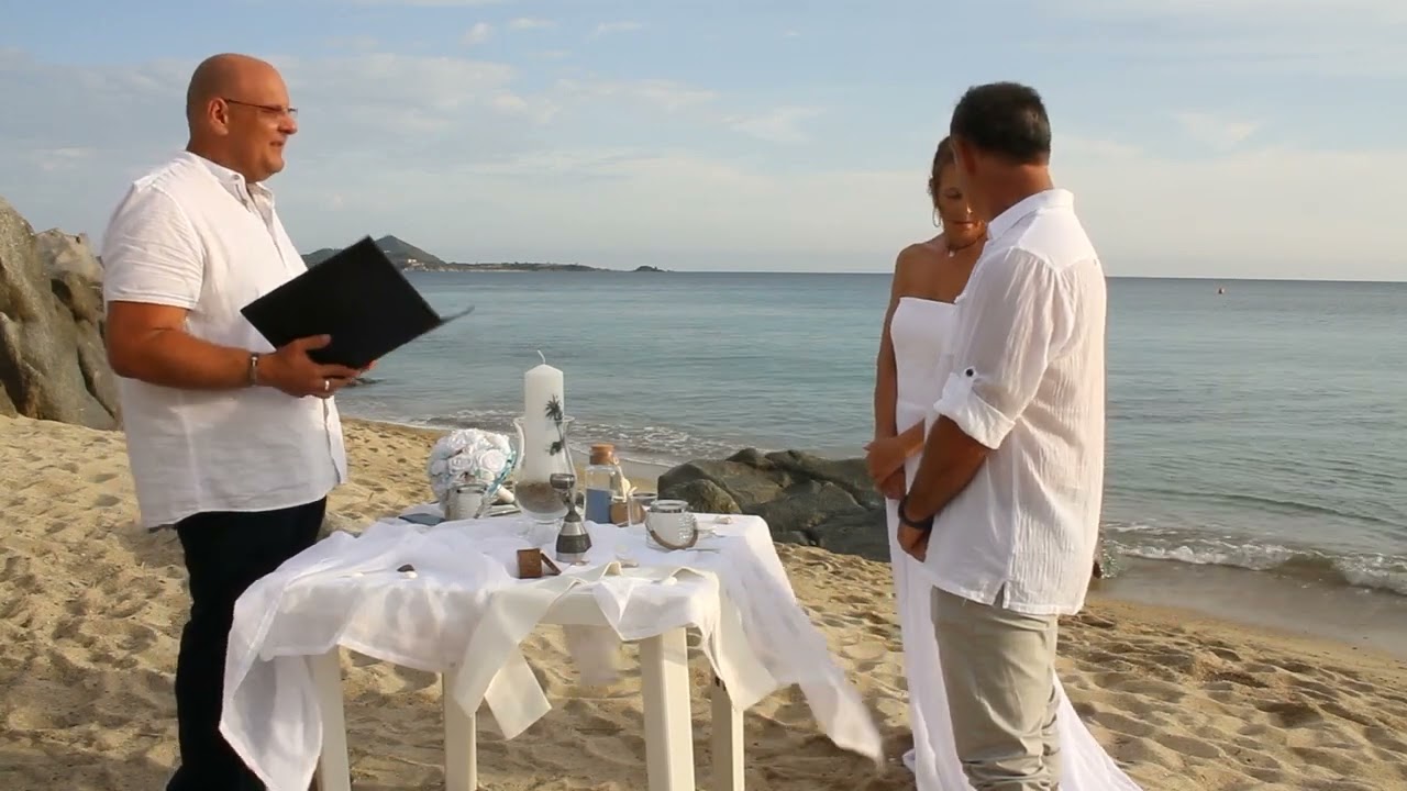 Freie Strandtrauung auf Sardinien, Brigitte und Domenico - Hochzeitsredner Carsten Riedel