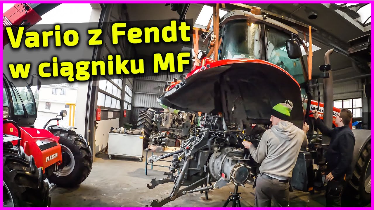 Koszmar👉Skrzynia Vario z FENDT👉 w Ciągniku Massey Fergusonie 7495 Dyna VT [Korbanek]