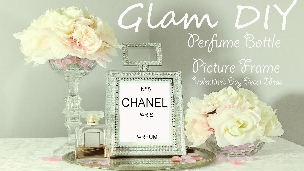 Dollar Tree DIY Glam Perfume Bottle Frame | zgallerie Inspired
