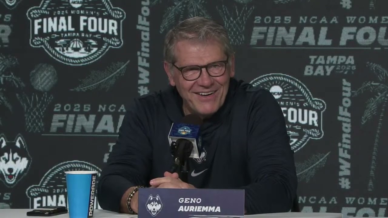 UConn Geno Auriemma National Championship Pregame Press Conference - 2025 NCAA Tournament