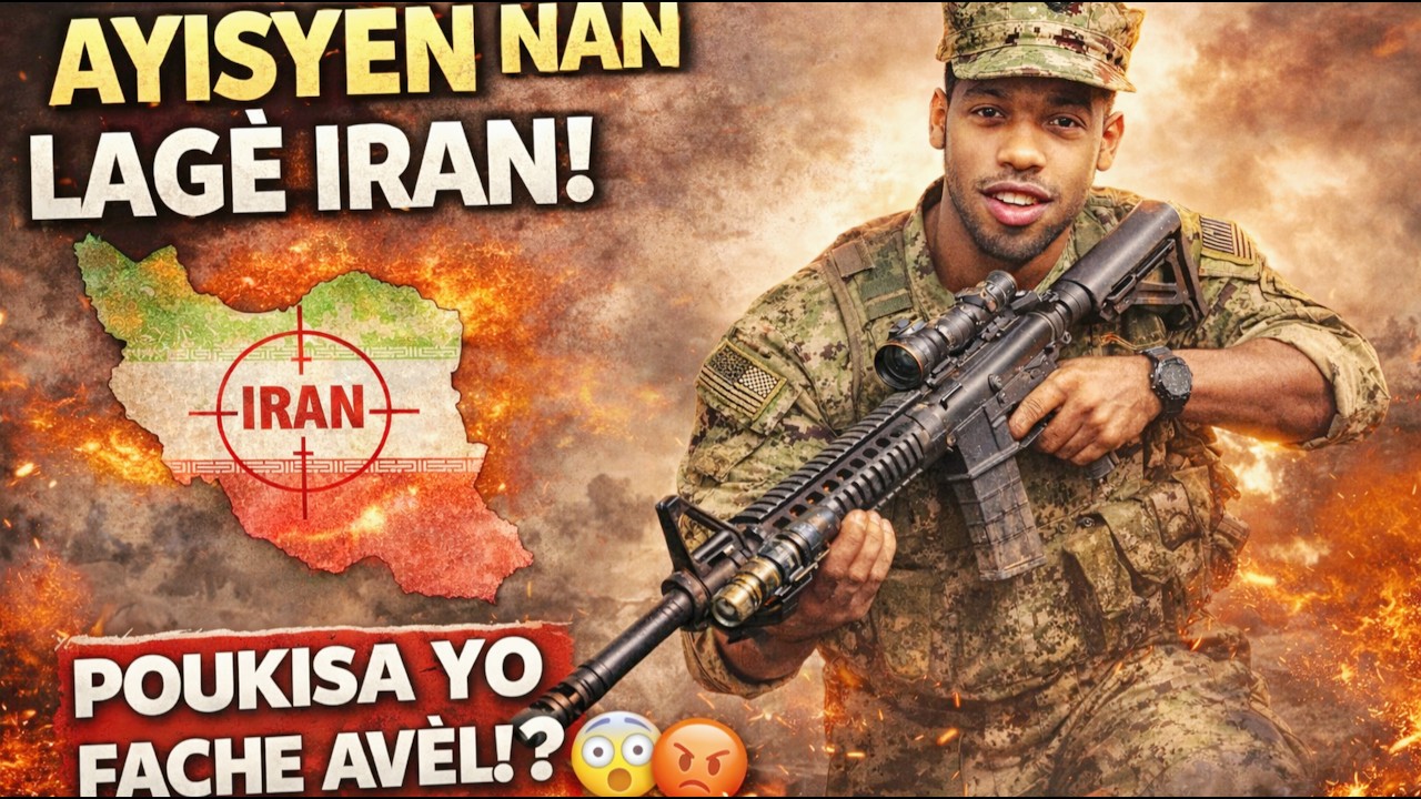 Solda Ayisyen nan batay kont peyi Iran gade sak rivel Ayisyen leve kont li