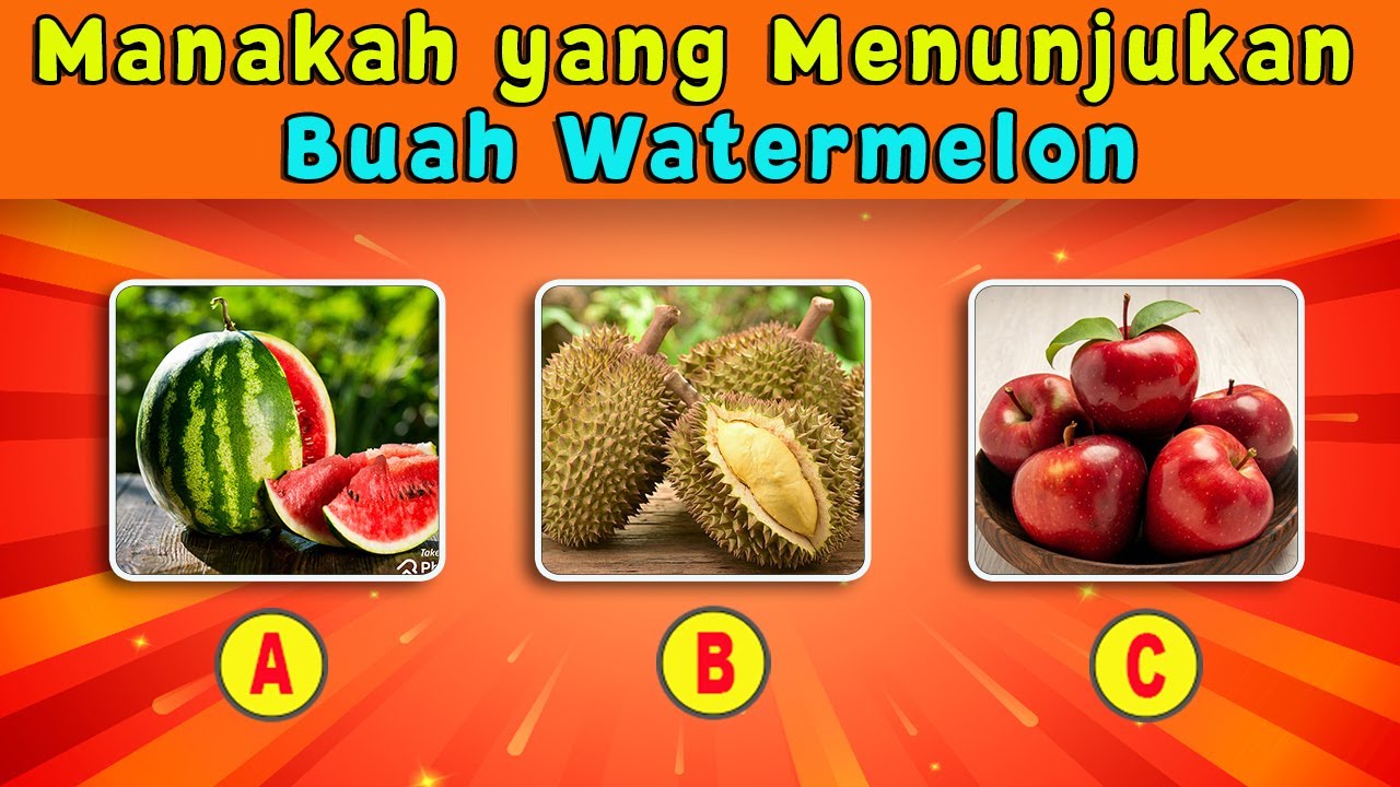 KUIS TEBAK NAMA BUAH DALAM BAHASA INGGRIS - KUIS BUAH-BUAHAN | CC48
