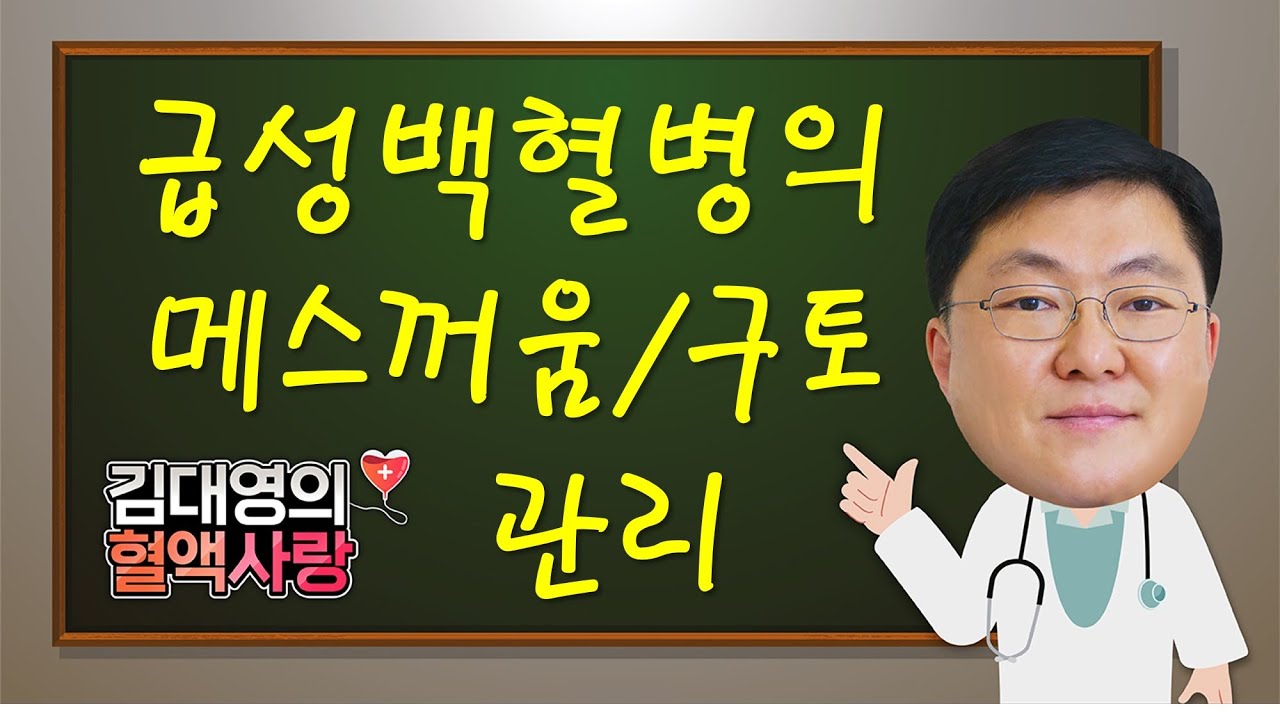 [김대영의 혈액사랑] 급성백혈병의 메스꺼움/구토 관리