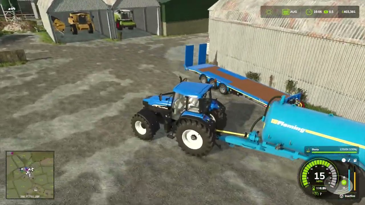 FS25 FIELDS OF TYRONE #59 | BIG SLURRY TANKER HARD TO GET STOPPED!